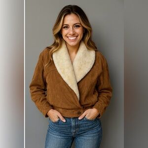 VTG 70’s WMNS Wilson leather caramel leather jacket